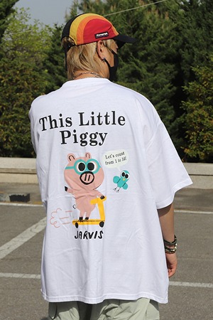 PIG 하프 티셔츠