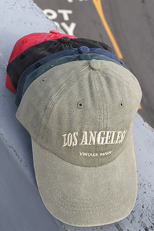 [입고지연]LOS ANGELESS 빈티지 피그먼트 볼캡