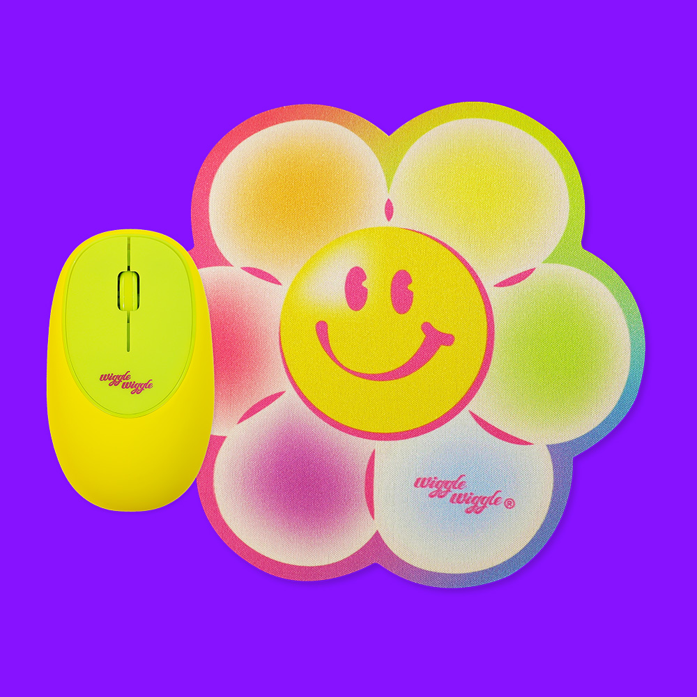말랑 무선마우스 &amp; 마우스패드 SET - Smile Bubble