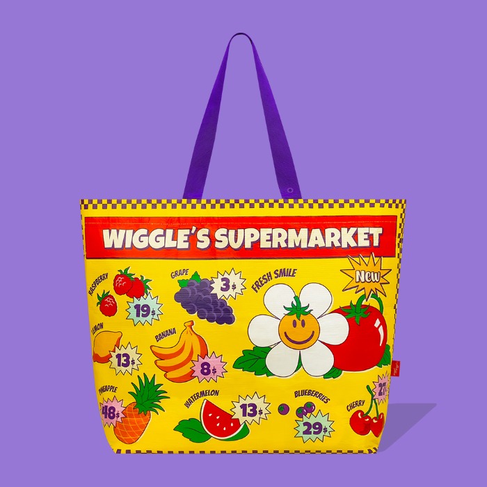 리유저블 쇼퍼백(L) - Super Market
