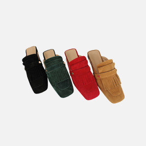 Withipun Kiltie Suede Mules