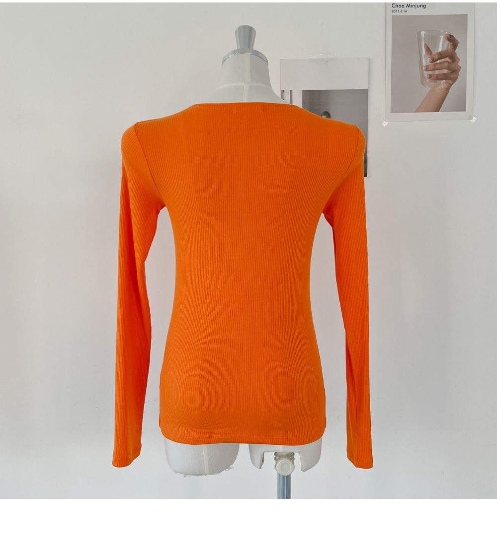 长袖三通 orange 彩色图像-S1L18