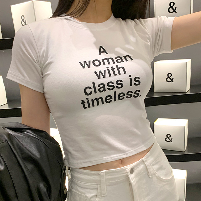 Timeless露脐短袖T恤