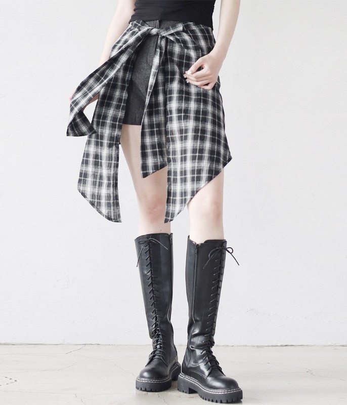 【NONCODE】Belkan Layer Shirt Wrap Pants Belkan Layer Shirt Wrap Pants - NONCODE | 60% - Asian