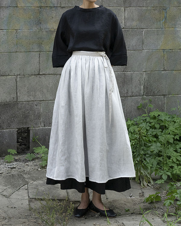 [nature] layered skirt
