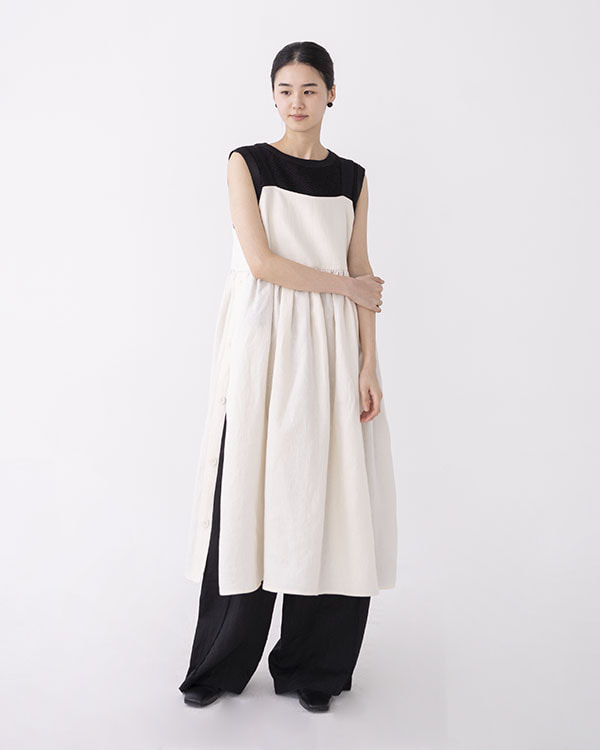 [nature] wave string dress (reorder open, 단독 주문 시 선발송)