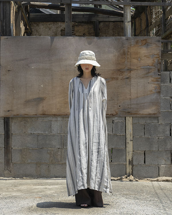 [nature] stripe linen dress(sold out)