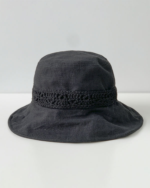 [nature] linen bucket hat