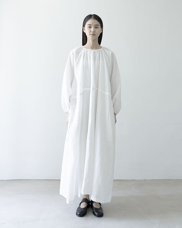 [nature] linen banding dress