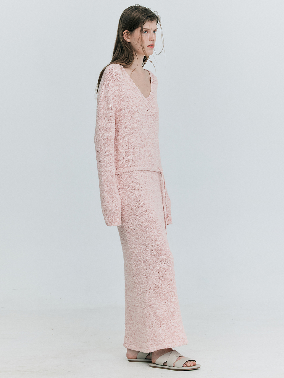 Minimal Maxi Dress_Light Pink