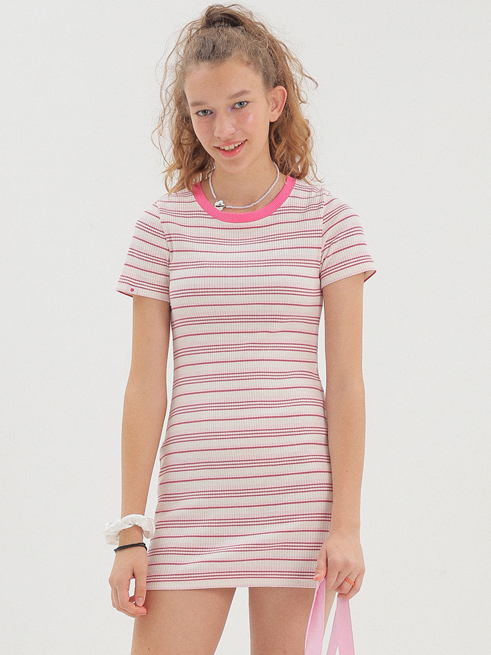 Stripe Dress_Pink