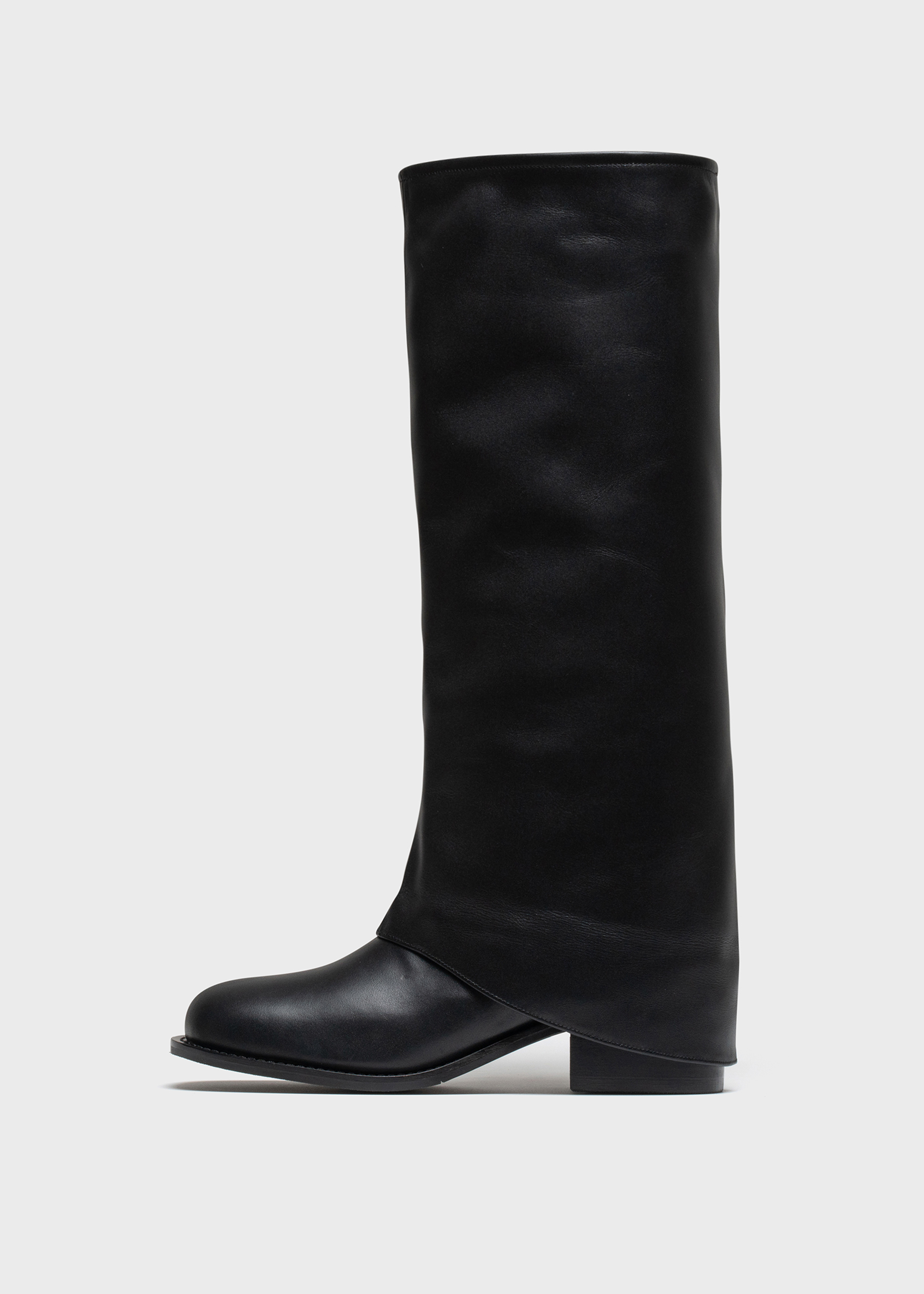 DOUBLE LAYER LONG BOOTS  [C3F09BK]