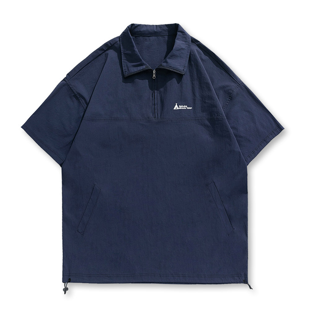반팔 티셔츠 네이비블루 색상 이미지-S1L30