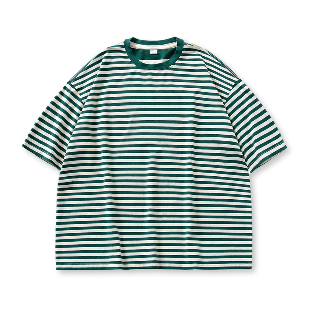 반팔 티셔츠 다크그린 색상 이미지-S1L18