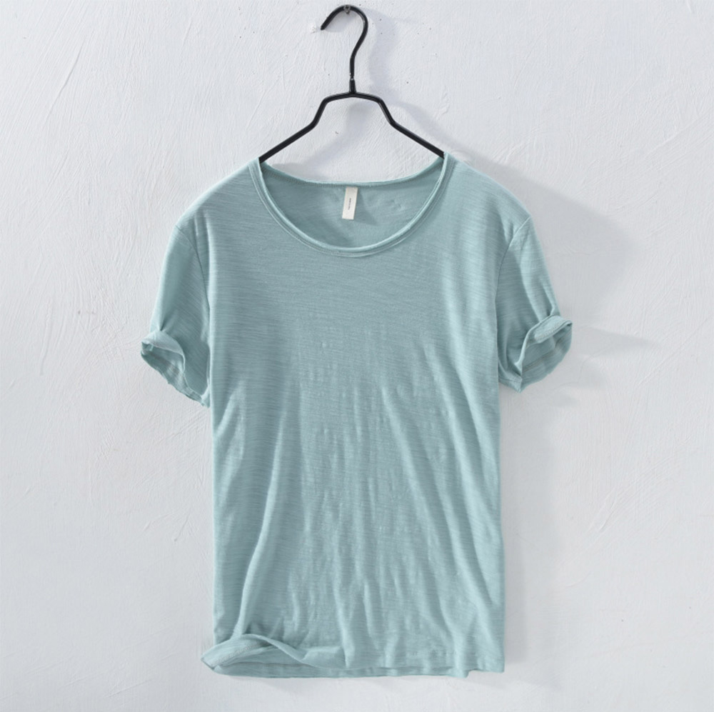 반팔 티셔츠 라벤더 색상 이미지-S1L25