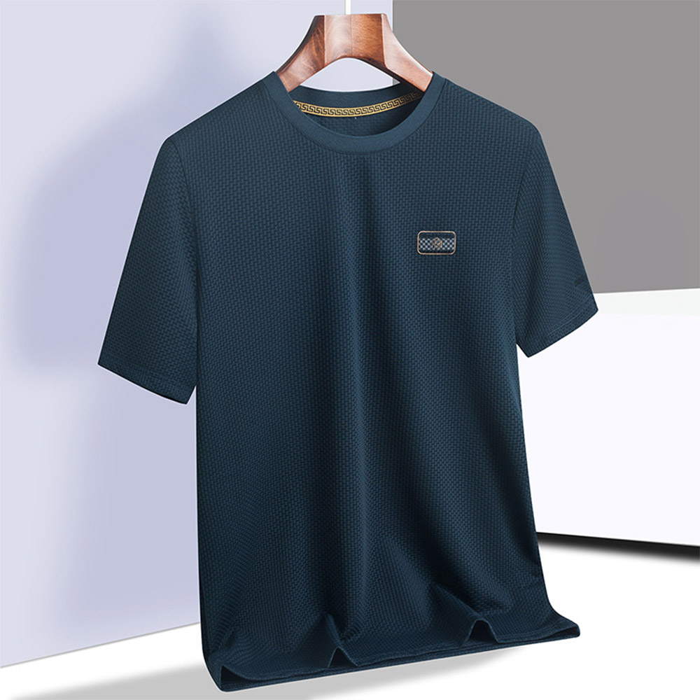반팔 티셔츠 네이비블루 색상 이미지-S1L13