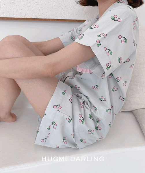 [여성] 그레이체리 반소매 홈웨어