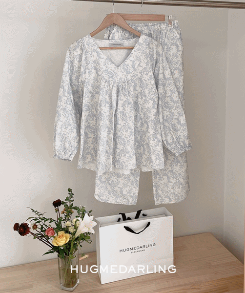[여성] 에펠 긴팔 잠옷세트 &#039;2/8 입고예정