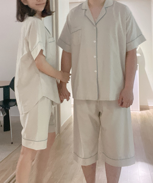 [커플] 가닉 반소매 홈웨어 &#039;5/30 입고예정