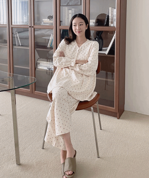 [여성] 체리방울 긴팔 잠옷세트 &#039;입고지연