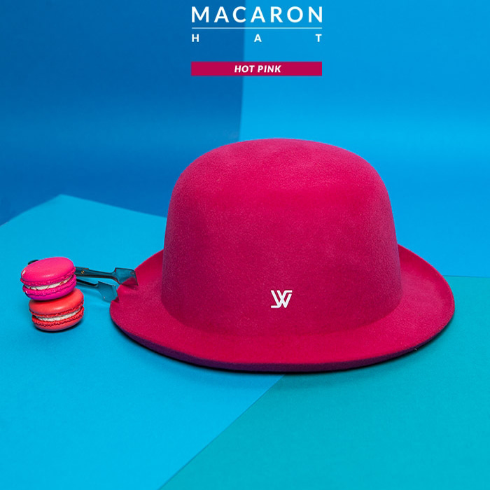 MACARON HAT Hot Pink WS15-140PL26