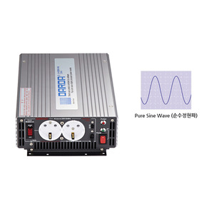 국산 순수정현파 인버터 싸인웨이브 태양광 인버터 KEY1001S 최대 1000W / DC 12V to AC 220V
