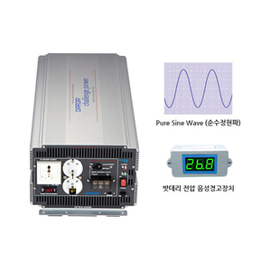국산 순수정현파 인버터 싸인웨이브 인버터 (Pure Sine Wave) 태양광 인버터 KEYD2090 DC 24V to AC 220V 최대 8000W {밧데리 직접 연결방식}