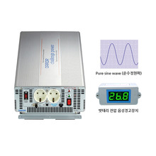 국산 순수정현파 싸인웨이브 인버터 (Pure Sine Wave) DK2430 DC 24V to AC 220V 최대 3000W {밧데리 직접 연결방식}