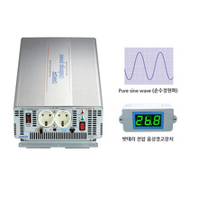 국산 순수정현파 싸인웨이브 인버터 (Pure Sine Wave) DK2440 DC 24V to AC 220V 최대 4000W {밧데리 직접 연결방식}