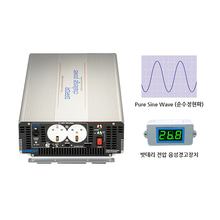국산 순수정현파 인버터 싸인웨이브 인버터 (Pure Sine Wave) 태양광 인버터 KEY2030S DC 24V to AC 220V 최대 3000W {밧데리 직접 연결방식}