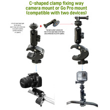 Part for easy connection to 1/4 inch screw on tripod for GoPro camera and regular camera mount with a 1/4 inch ball head + Go Pro camera parts