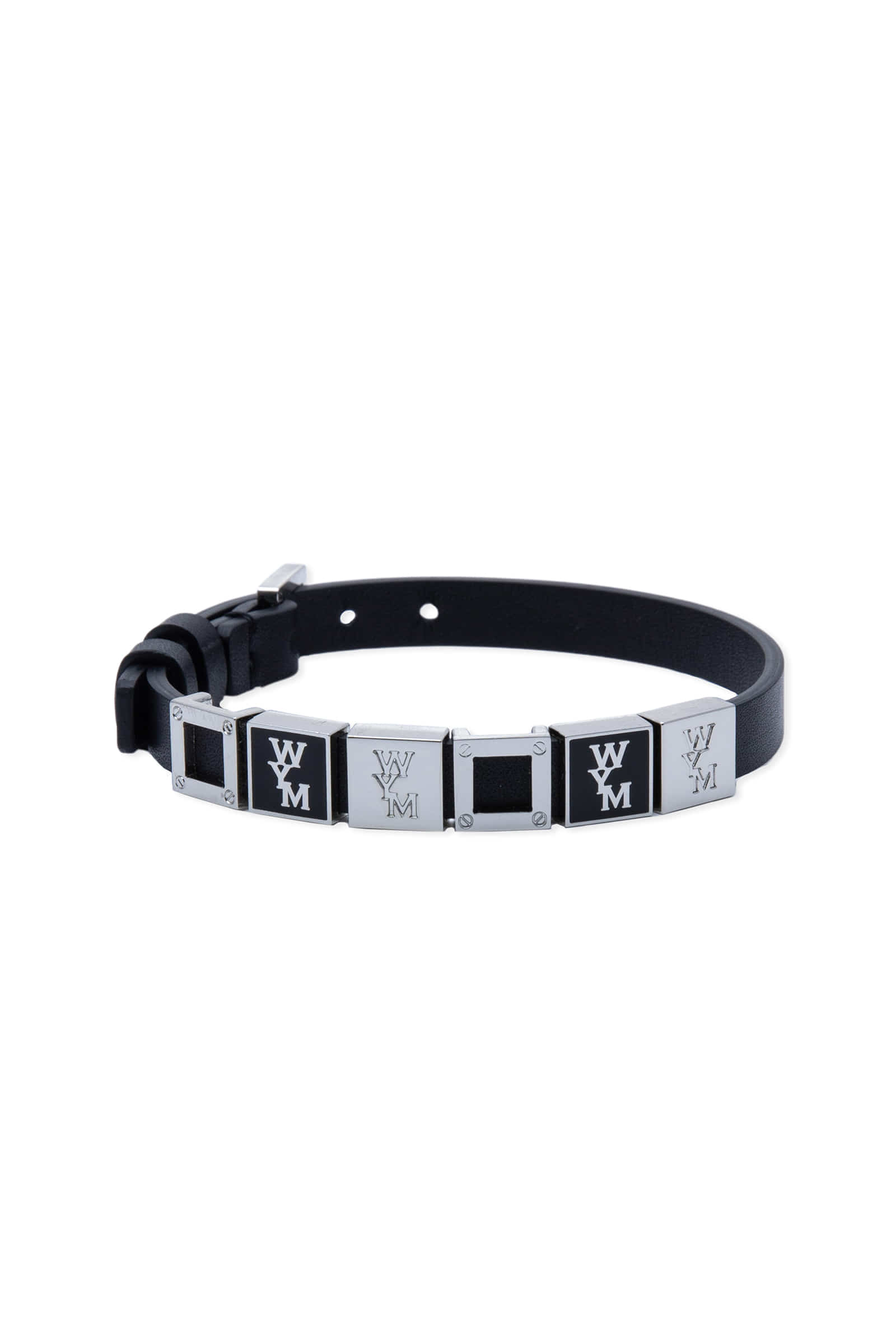 【国内正規総代理店アイテム】 Leather Black Bracelet WOOYOUNGMI - アクセサリー