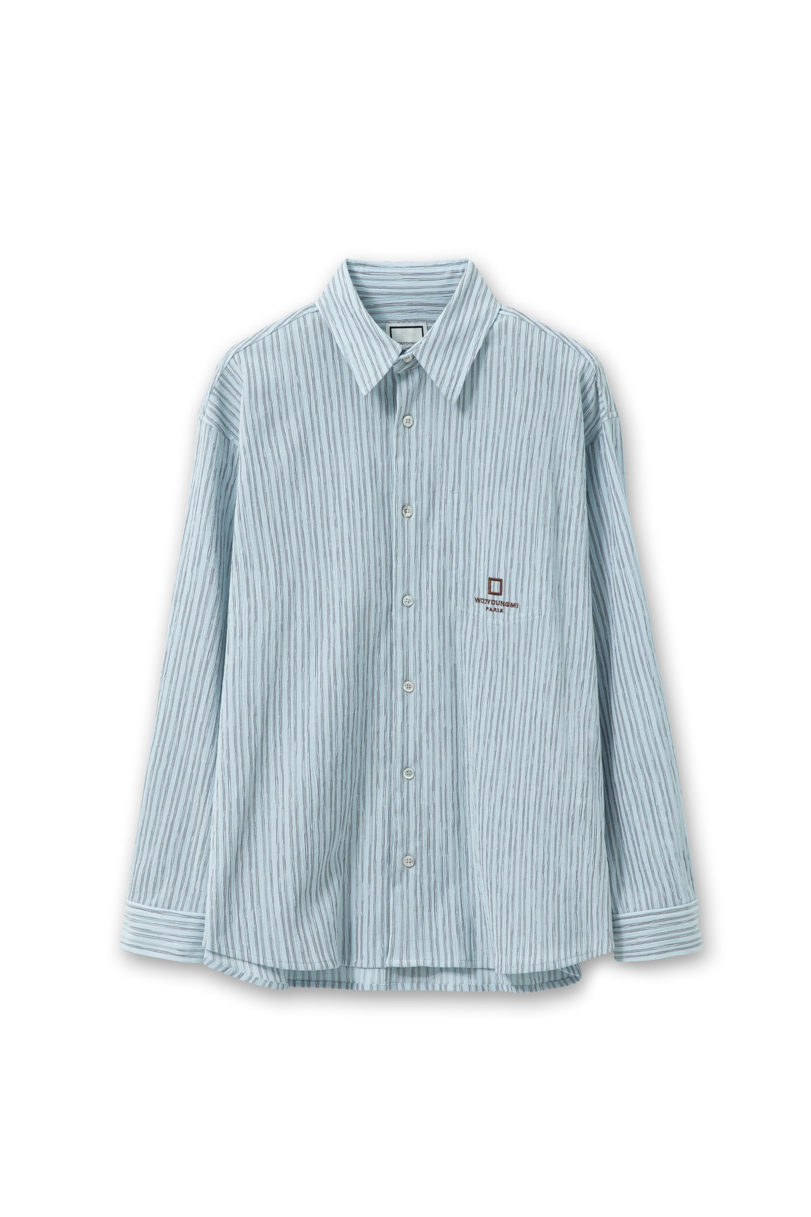 Blue Striped Shirt - WOOYOUNGMI