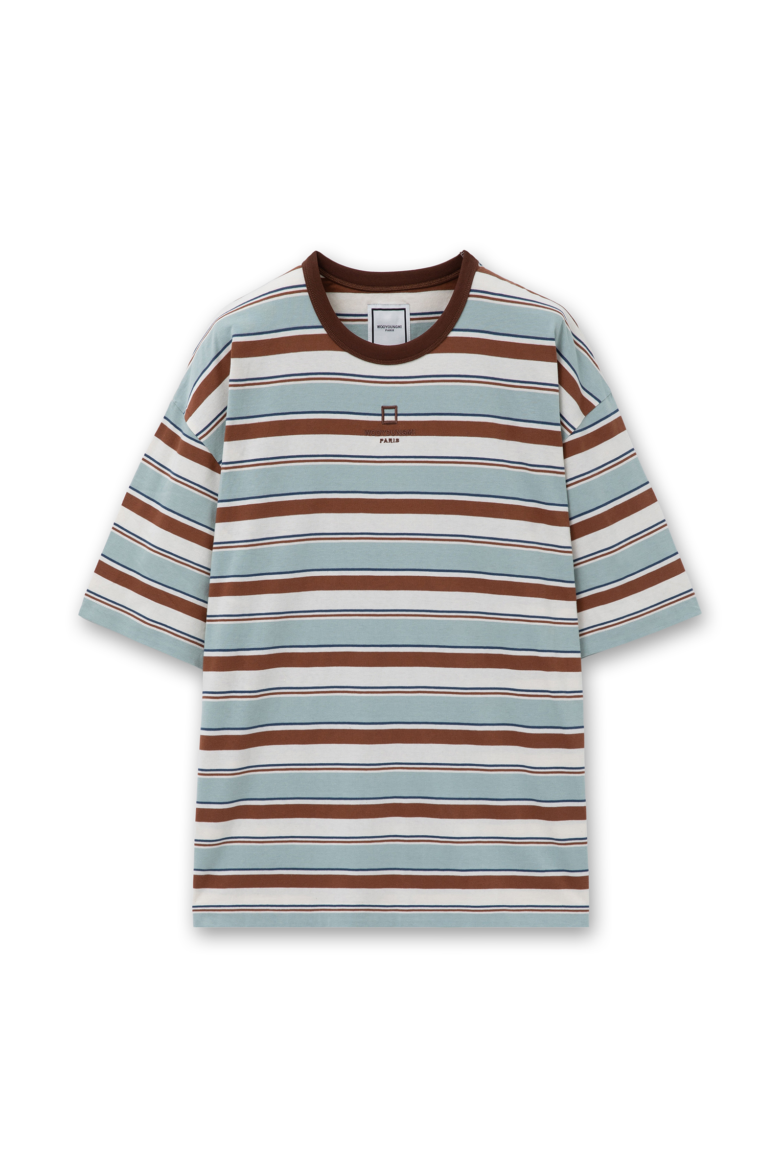 【WOOYOUNGMI】Paris Front Logo Short Sleeve T-shirt/送料込み Wooyoungmi Logo-Print Cotton-Jersey T-Shirt - IT 46/S | Coggles