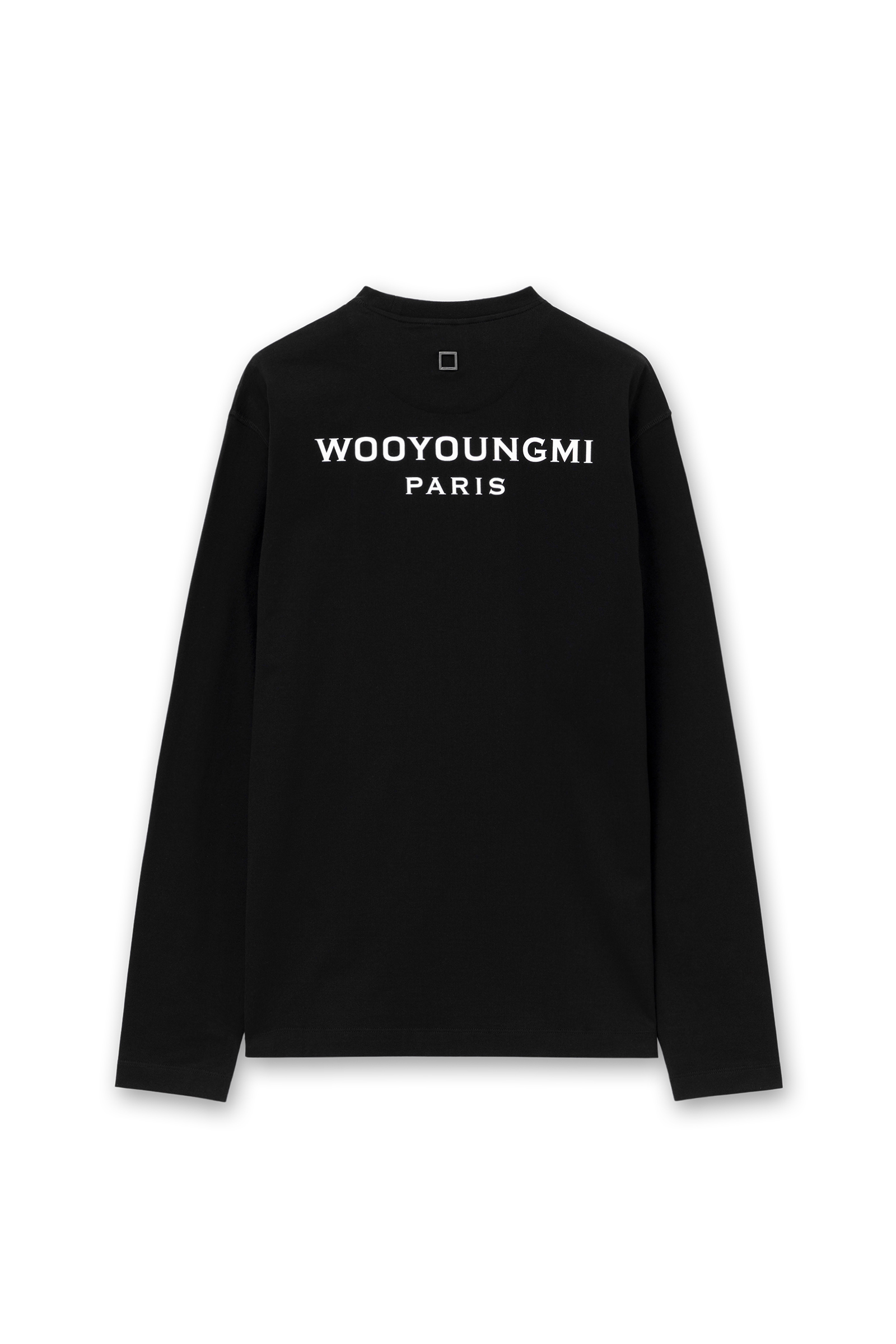 WOOYOUNGMI ウーヨンミ メンズ Back Logo Long Sleeve T-shirt Black Back Logo Long Sleeve T-Shirt - WOOYOUNGMI