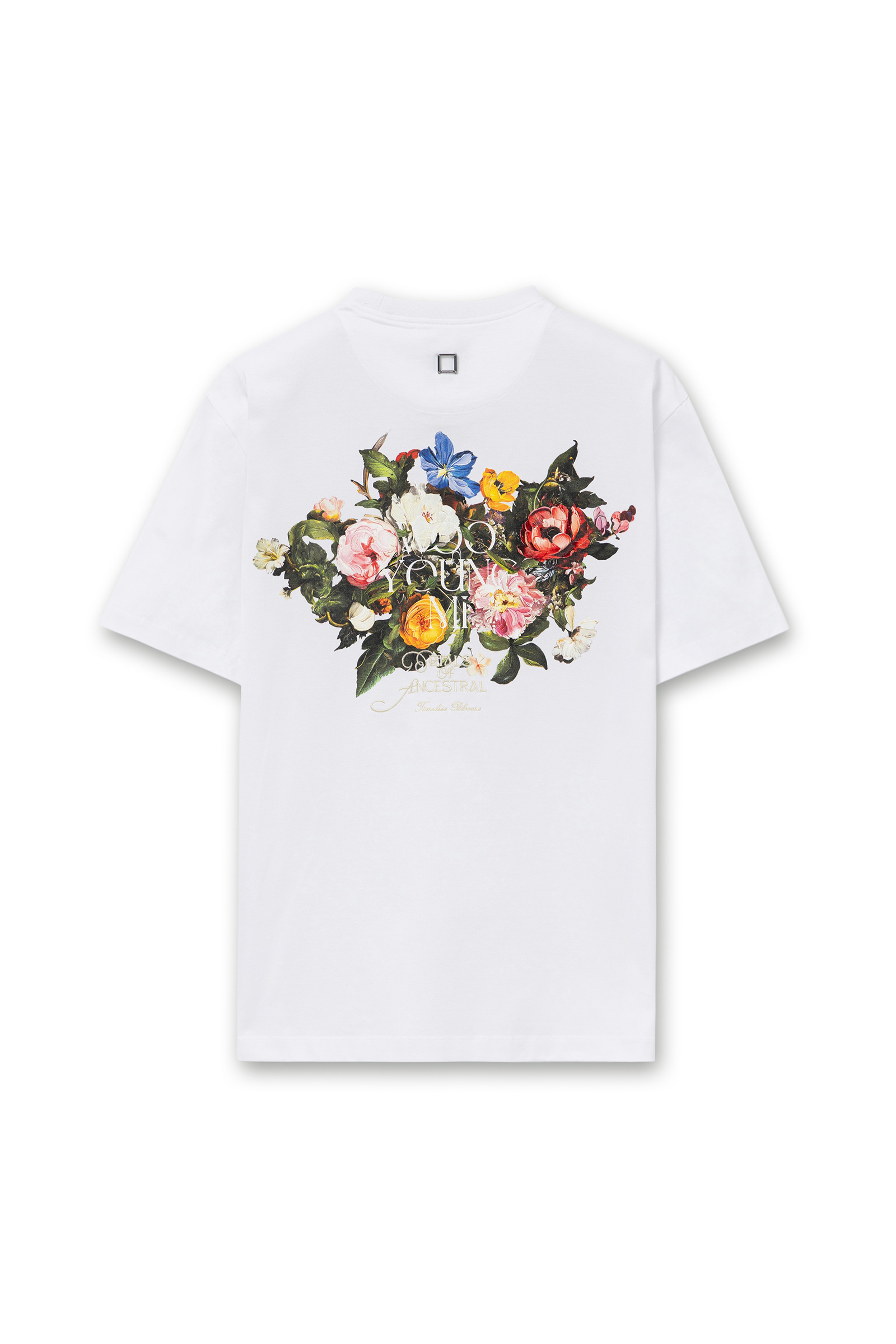 White Flower Back Logo T-Shirt - WOOYOUNGMI