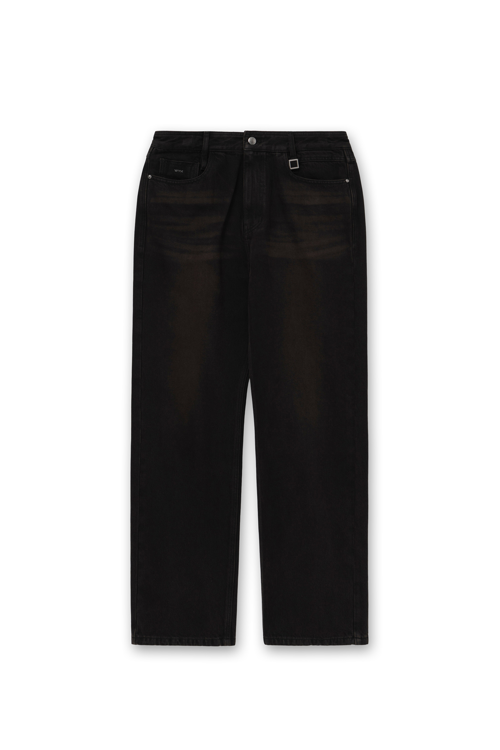 デニム・ジーパン WOOYOUNGMI 25SS SQUARESTEELLOGO ONETUCK WASHEDWIDEDENIMPANTS Men's Denims | WOOYOUNGMI.COM