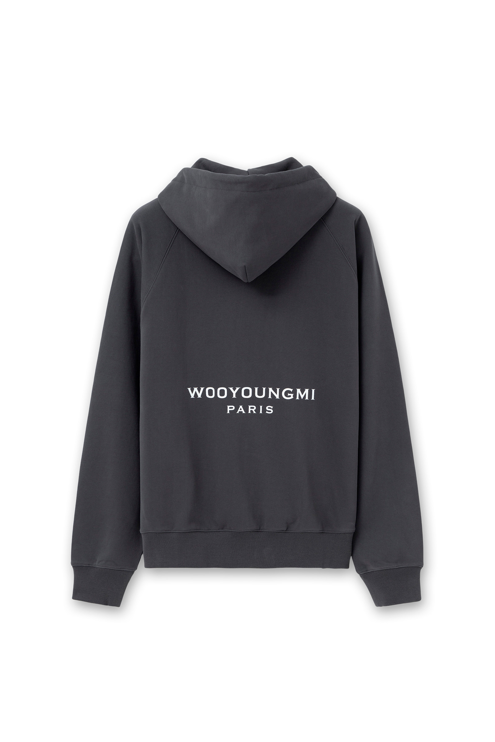 【美品】WOOYOUNGMI ブラック スウェット Black Bungee-Style Drawstring Sweatshirt by WOOYOUNGMI on Sale