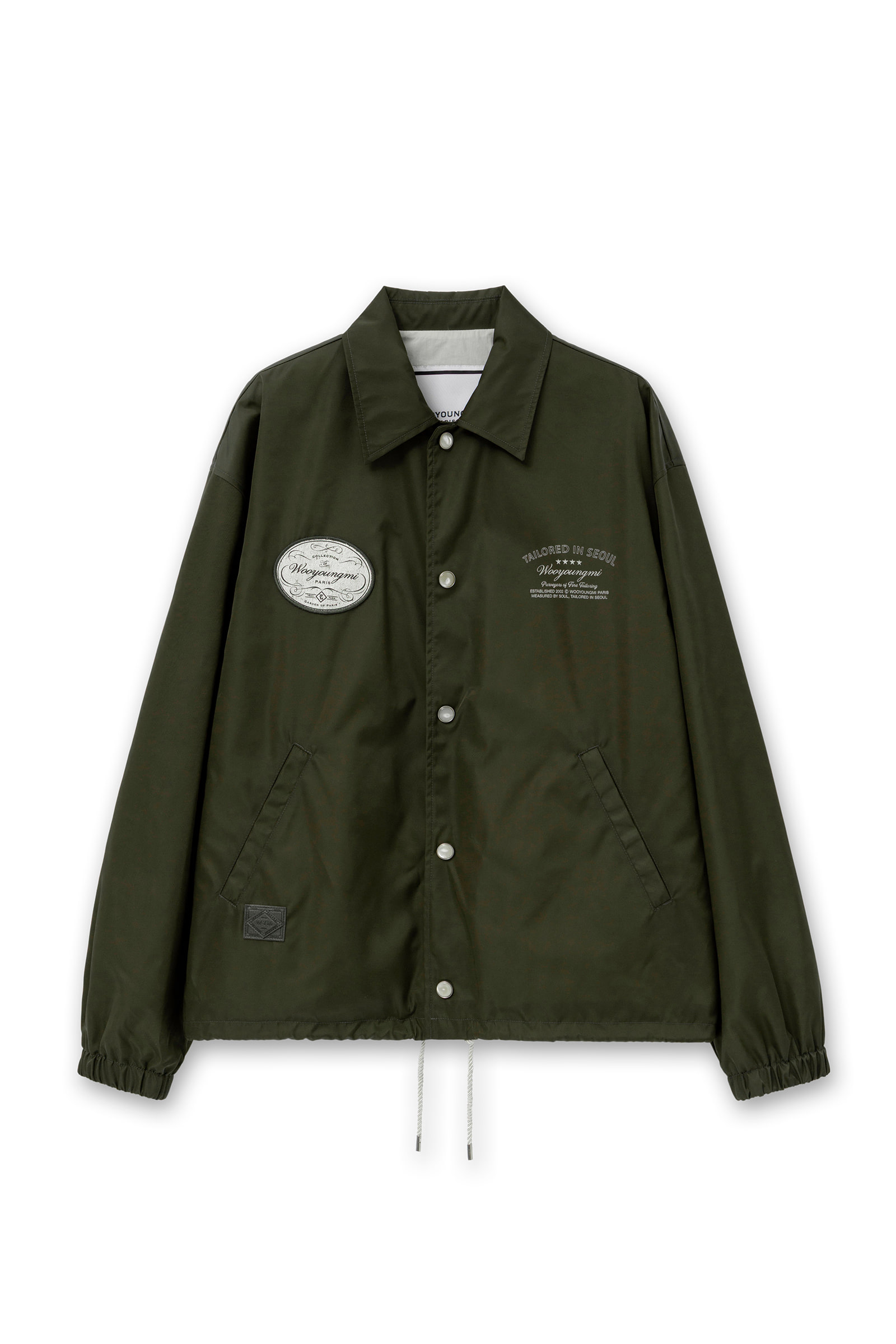 Khaki Nylon Coach Jacket - WOOYOUNGMI