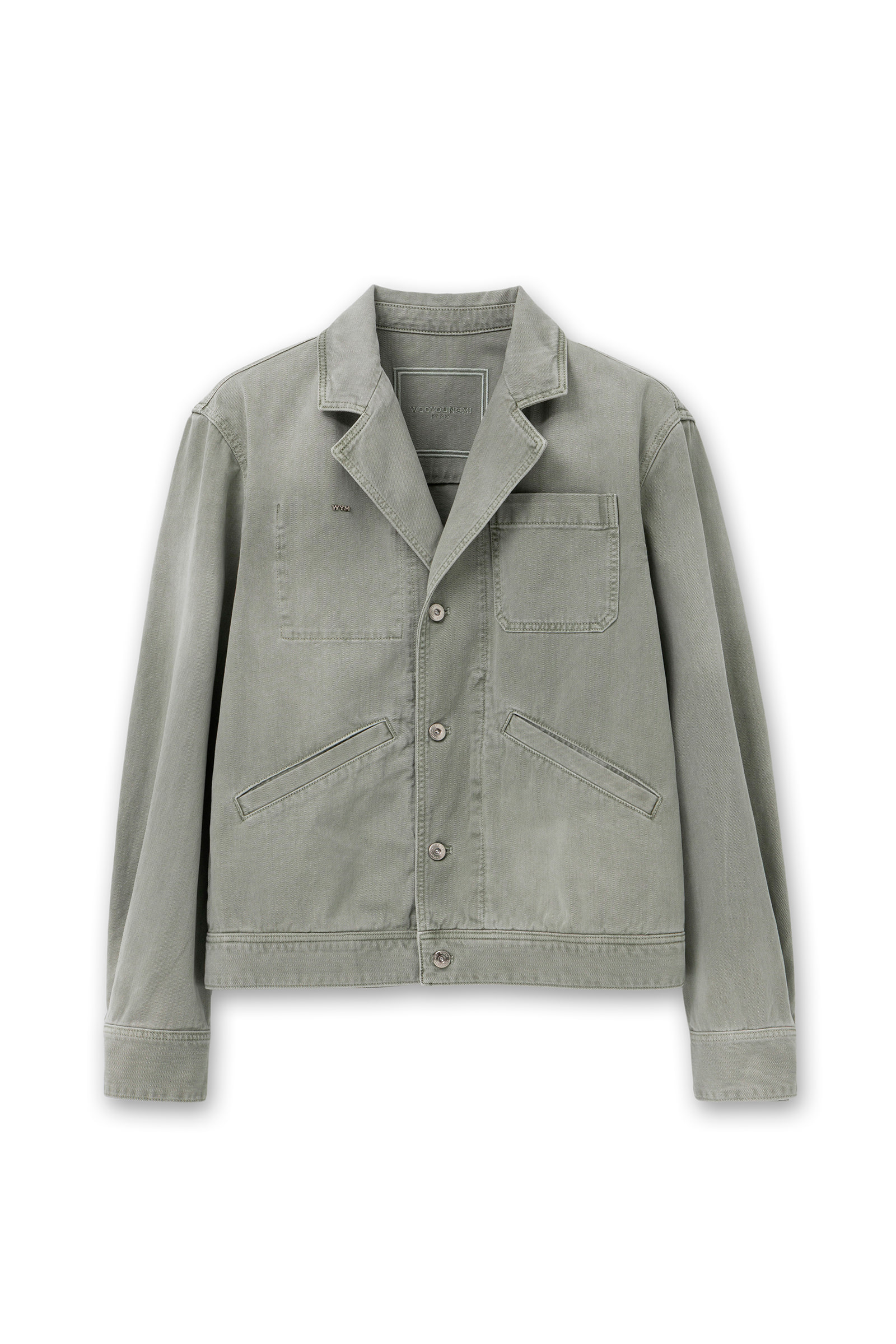 Green Dyed Denim Jacket - WOOYOUNGMI