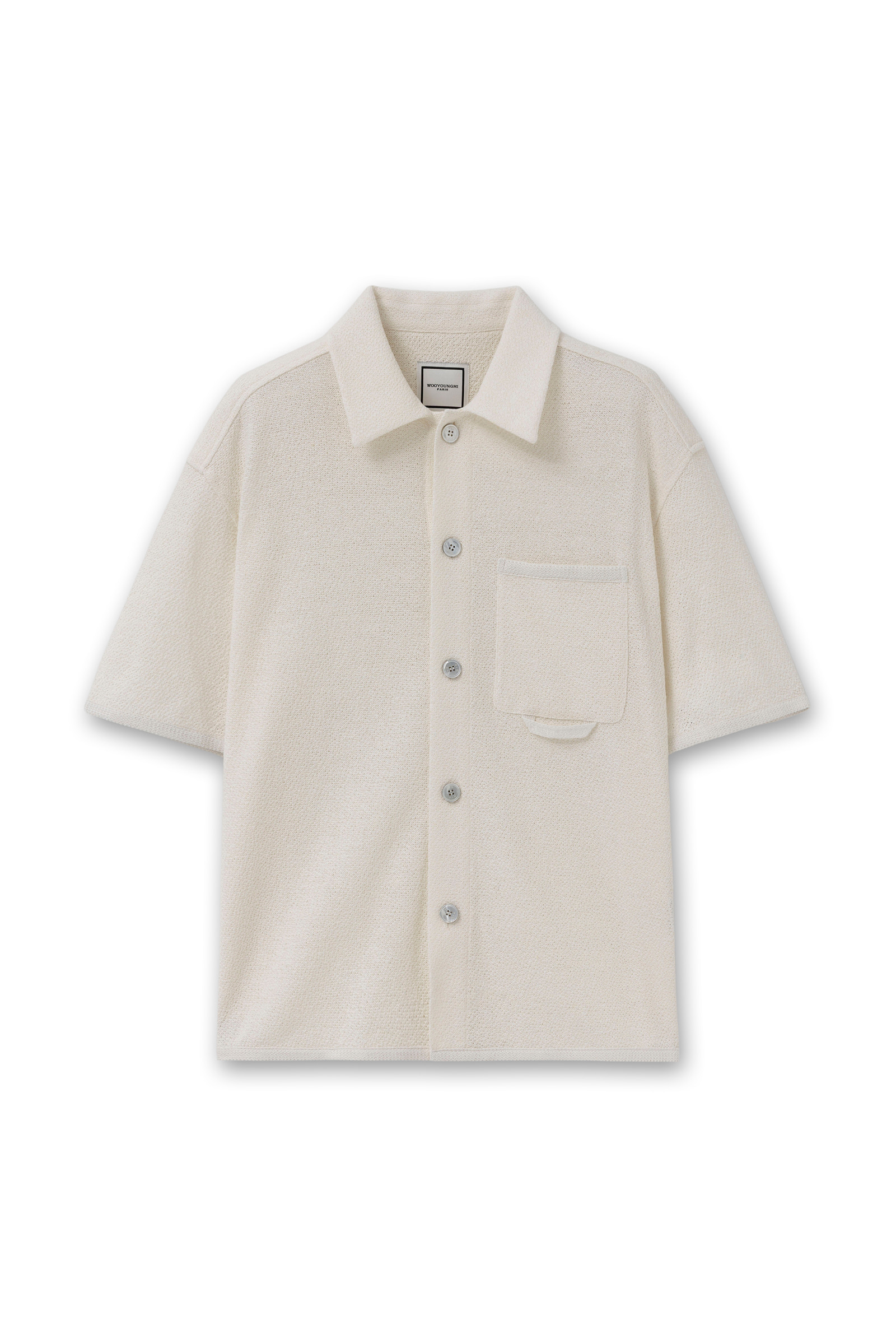 完売品 Wooyoungmi Long Sleeve Patch Polo WOOYOUNGMI: Black Back Logo Polo | SSENSE Canada