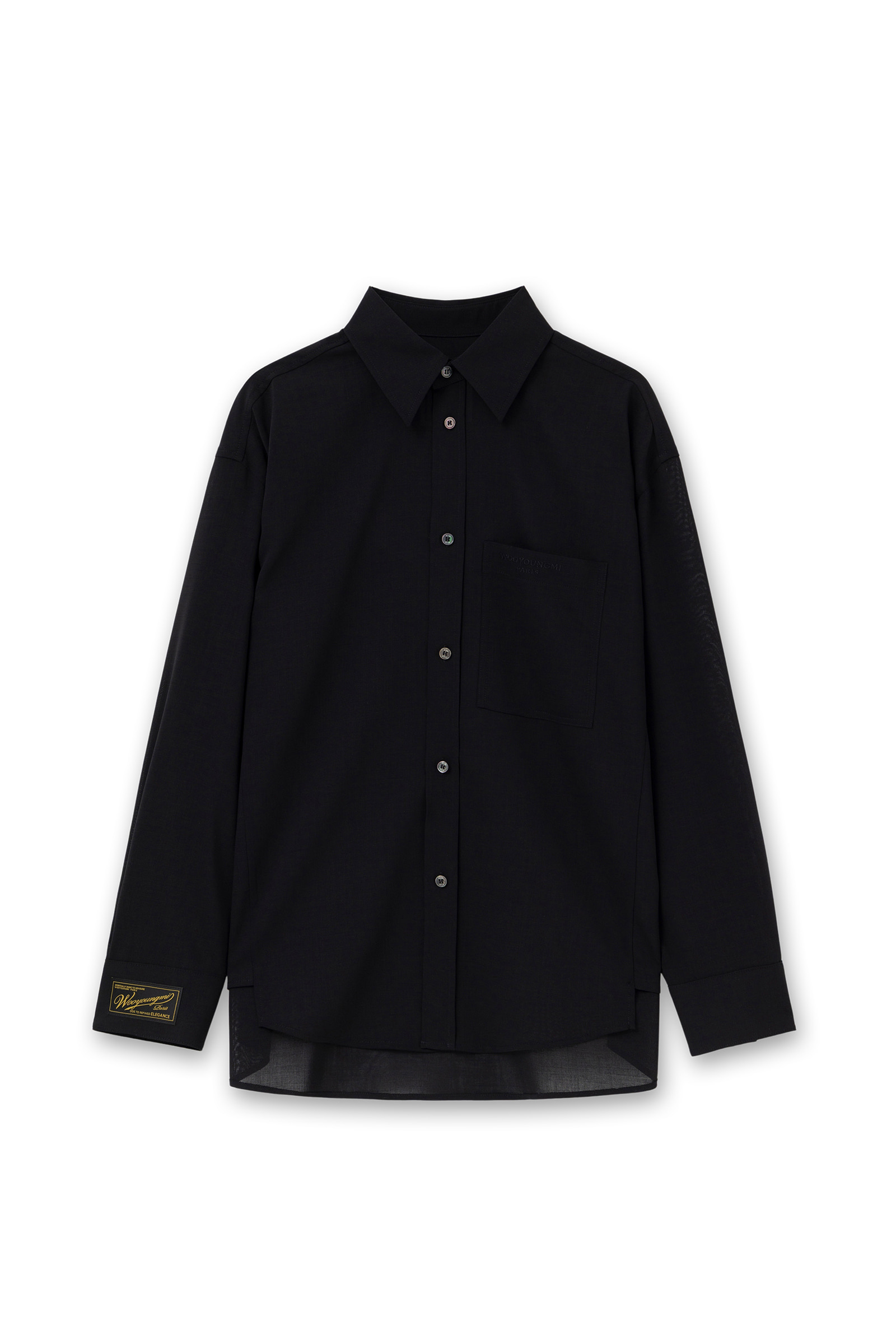 完売品 Wooyoungmi Long Sleeve Patch Polo WOOYOUNGMI.COM | OFFICIAL ONLINE STORE
