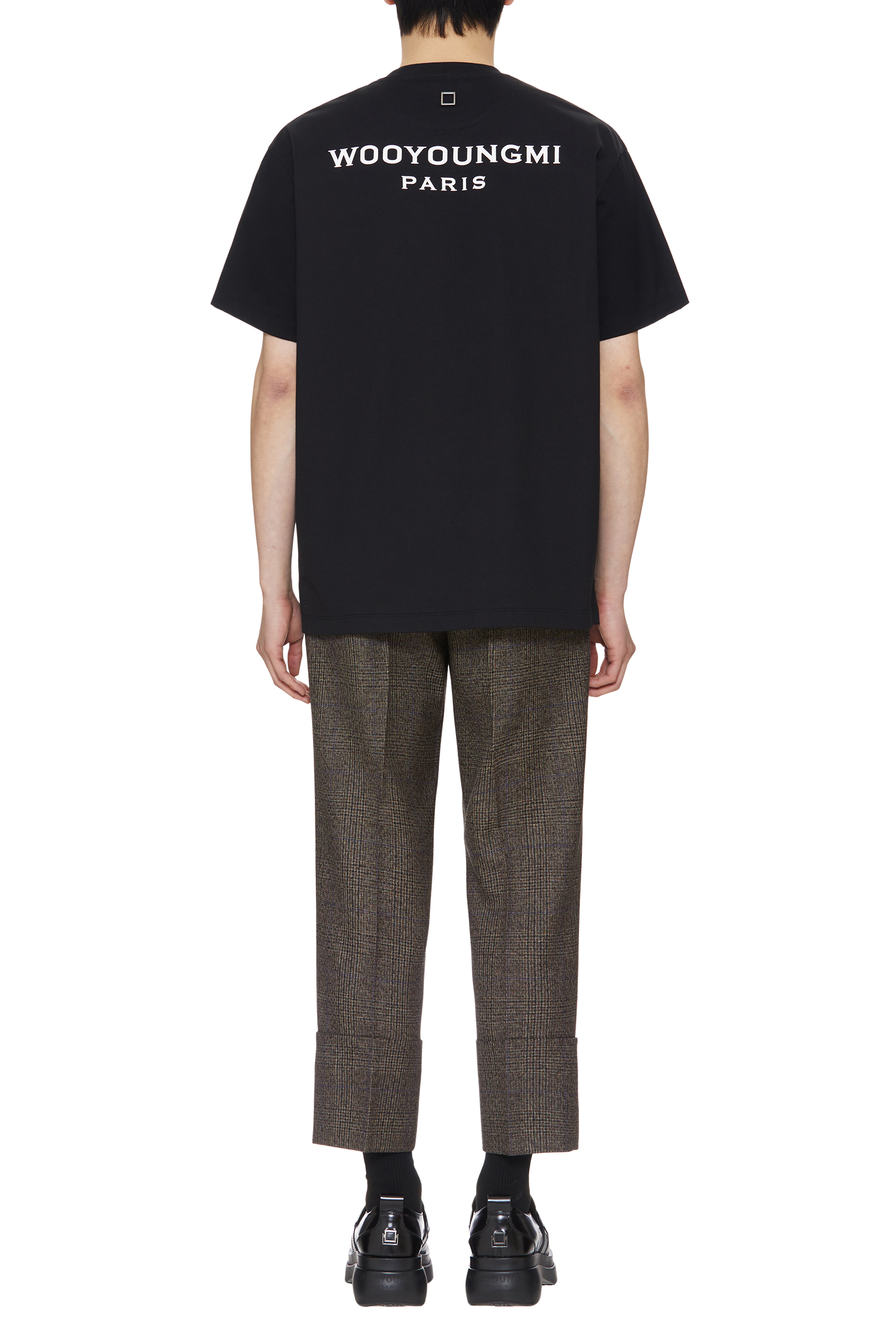 Wooyoungmi T Shirt With Leather Tag On Back Tees 600046243owt main image 0