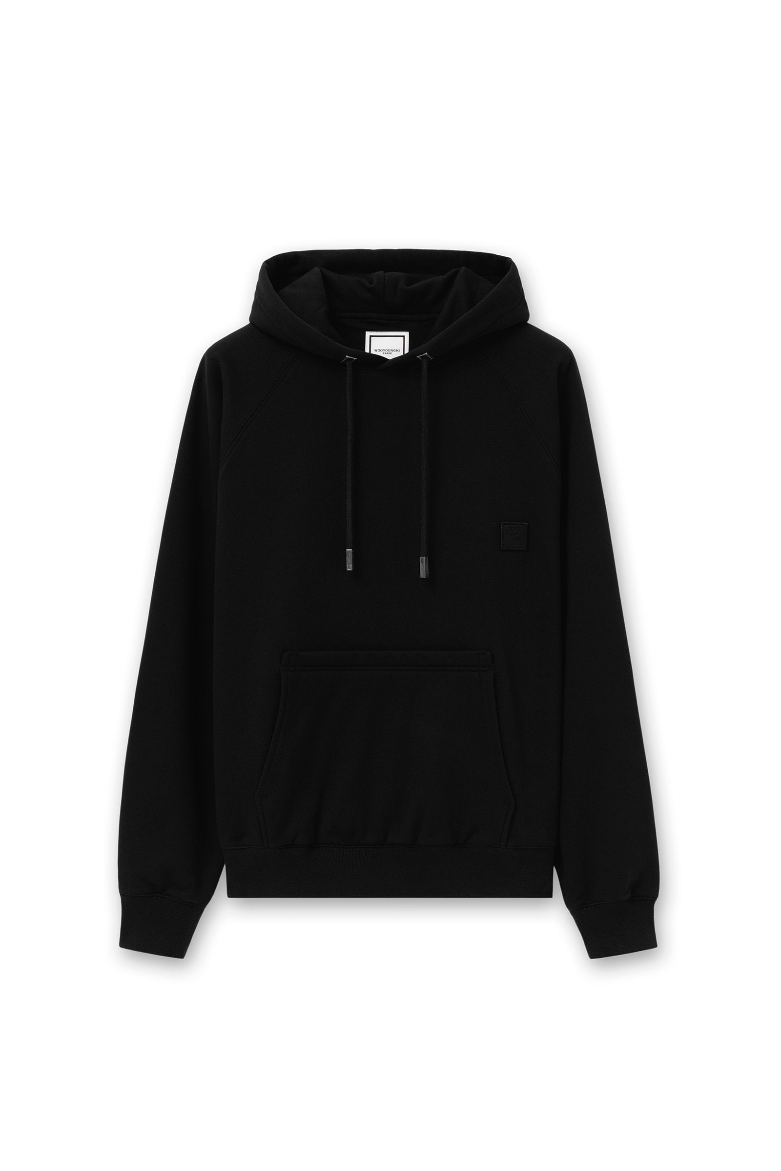 【美品】WOOYOUNGMI ブラック スウェット Black Bungee-Style Drawstring Sweatshirt by WOOYOUNGMI on Sale