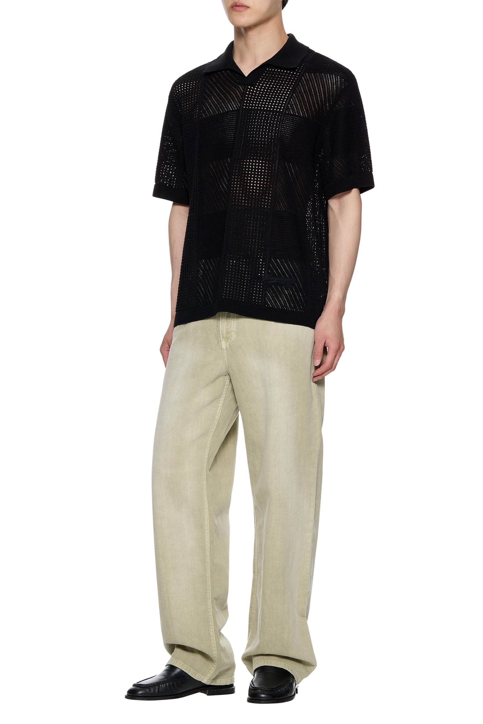 完売品 Wooyoungmi Long Sleeve Patch Polo WOOYOUNGMI Long Sleeve Patch Polo in Black for Men | Lyst