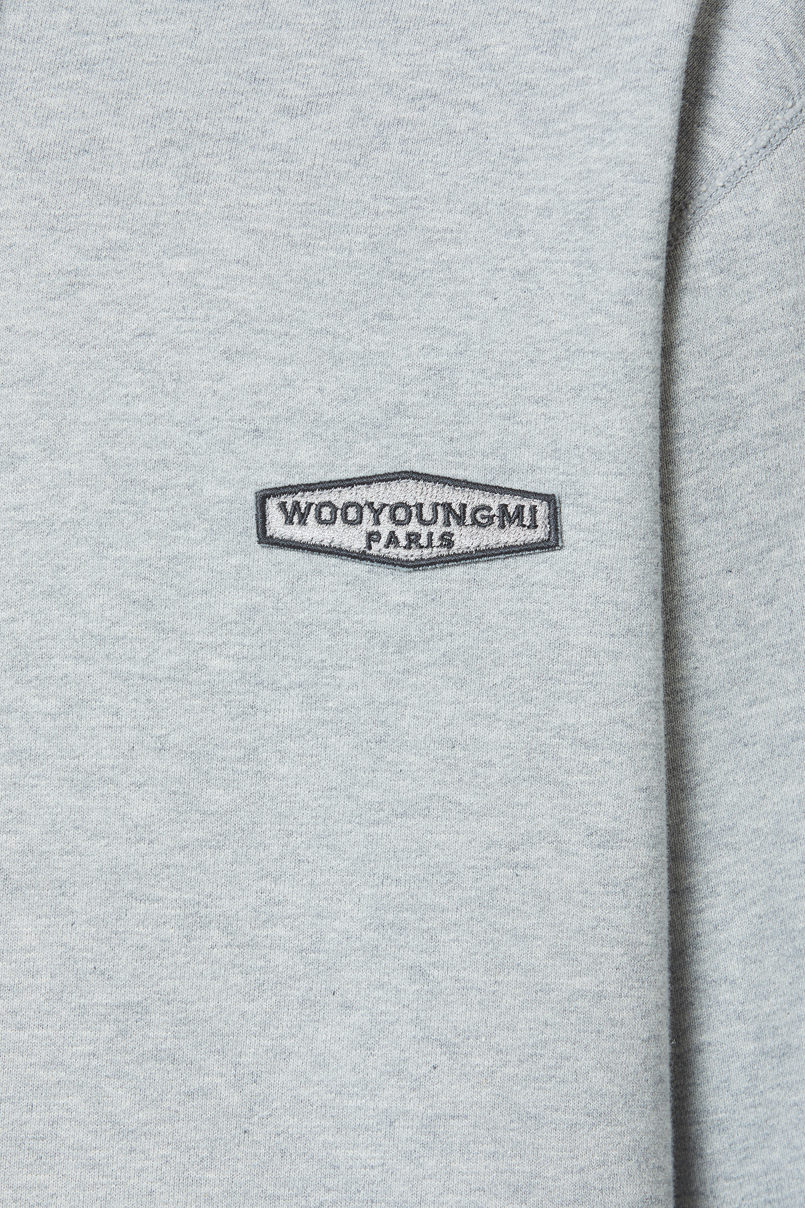 Gray Back Logo Hoodie - WOOYOUNGMI