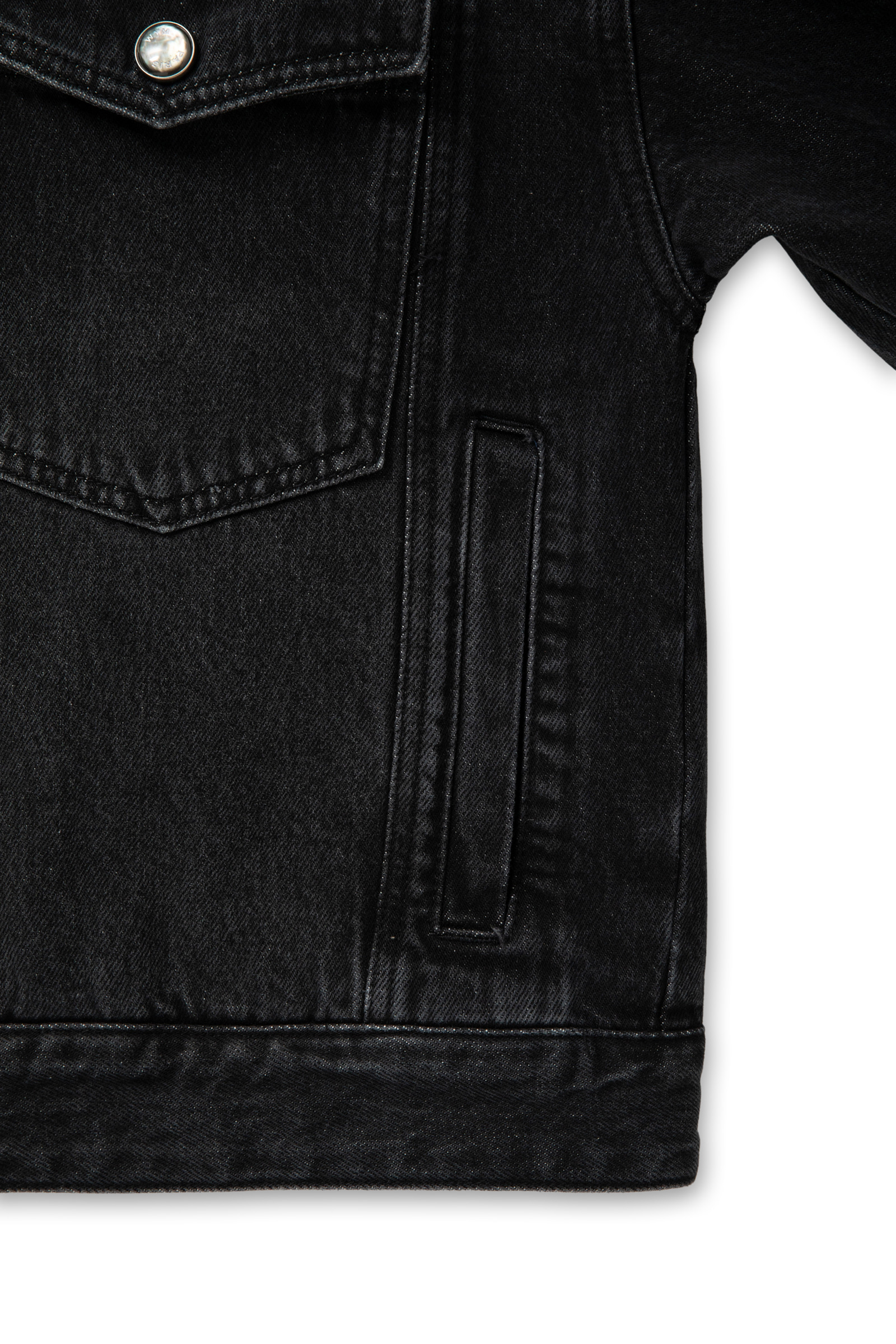 Black Regular Denim Jacket - WOOYOUNGMI