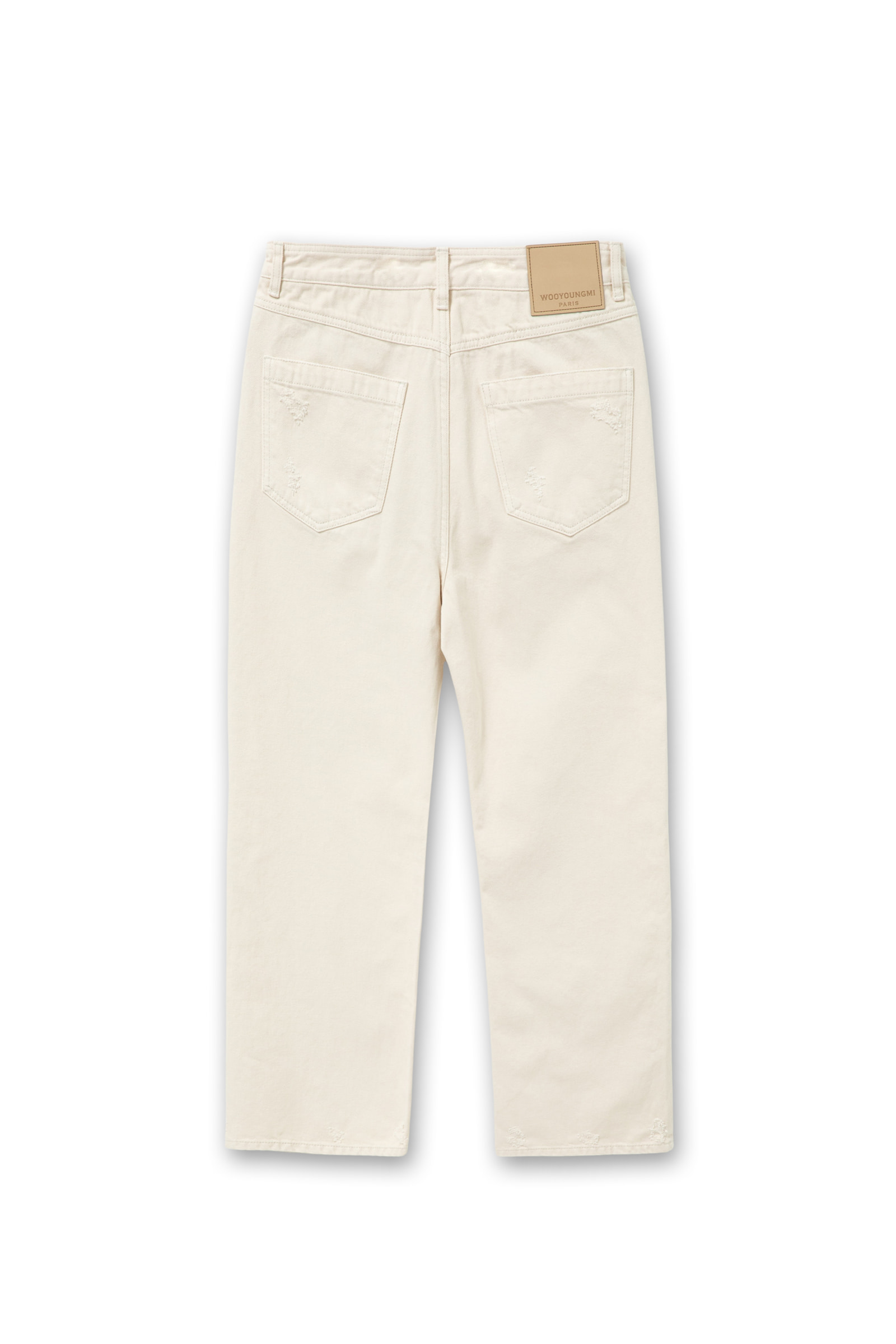【WOOHWA】WHITE BRUSH DENIM PT White Dancing in the Dark Jean in Japanese Denim | TWP