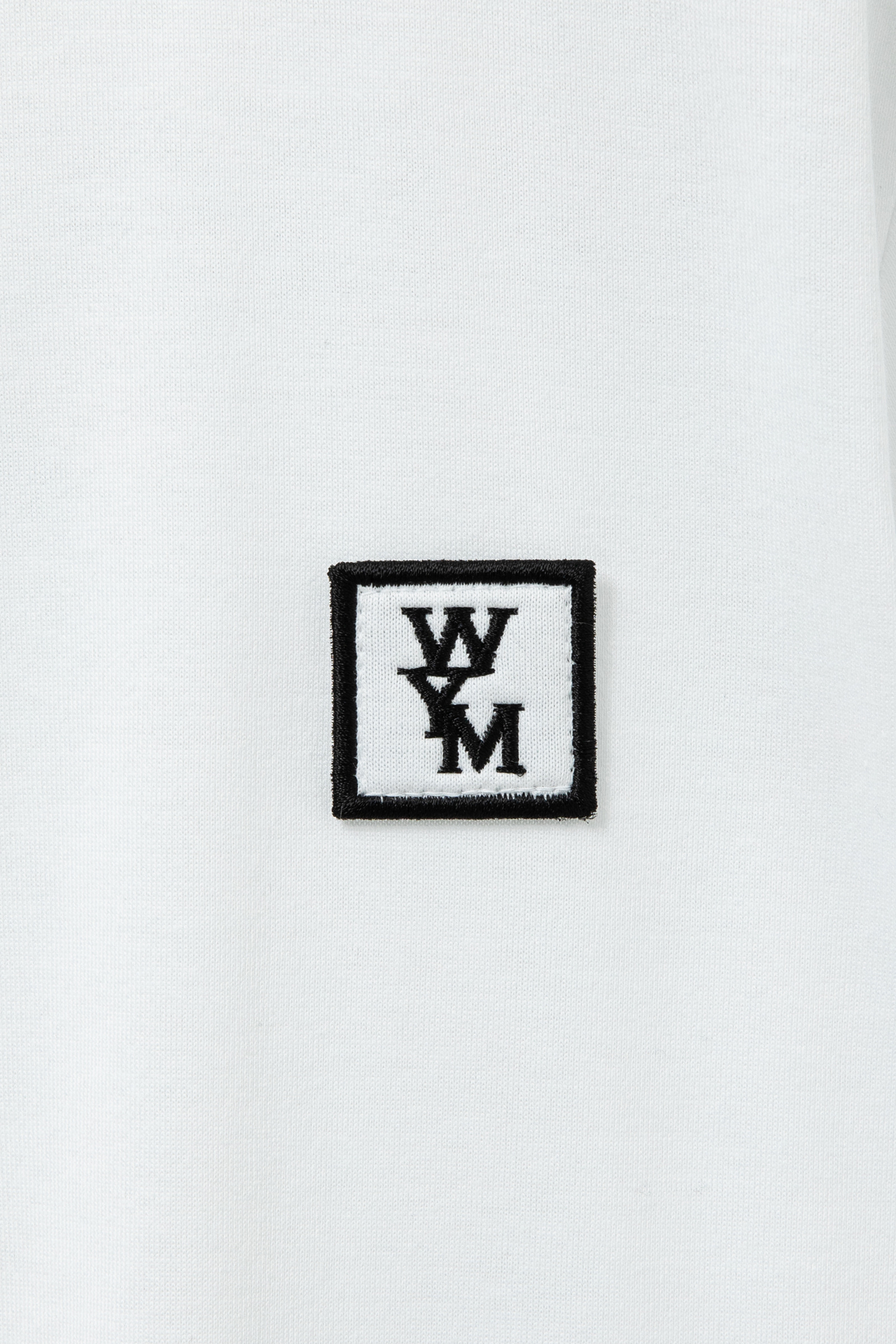 White Cotton Back Logo T-shirt - WOOYOUNGMI