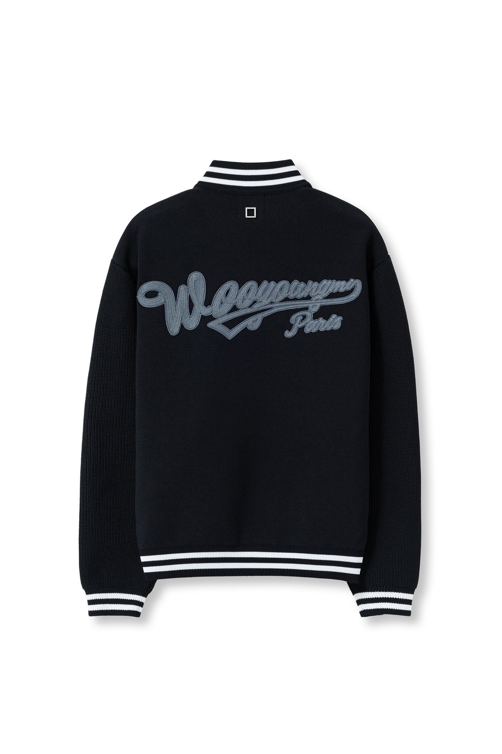 【関税込み】WOOYOUNGMI ブラック コットン フーディ Black Back Logo hood Zip-Up - WOOYOUNGMI
